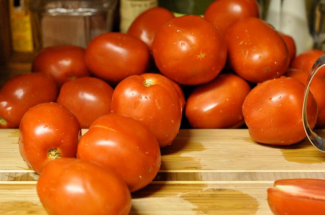 Canning Whole Peeled Tomatoes Food In Jars