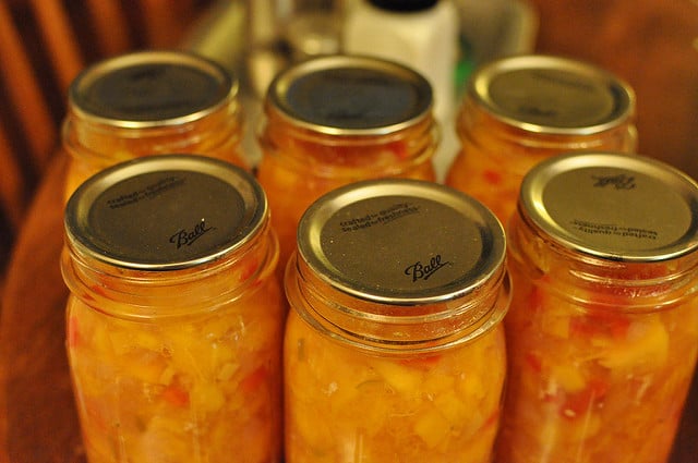 Milk Crate Canning Jar Storage Solution