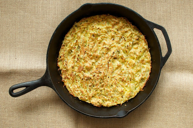 A Giant Potato Pancake Food In Jars