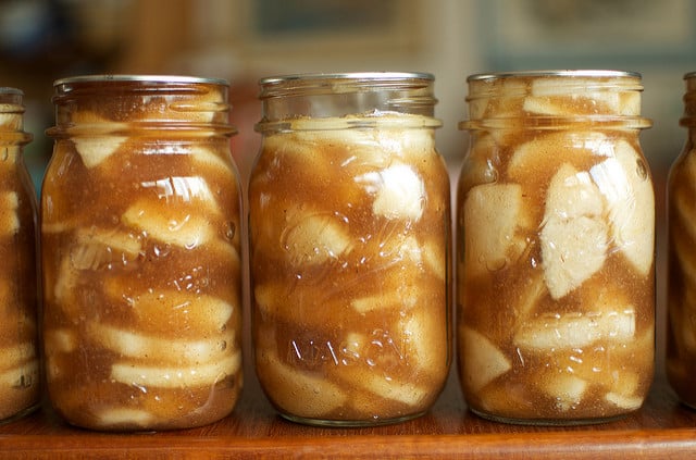 Spiced Apple Pie Filling Food In Jars