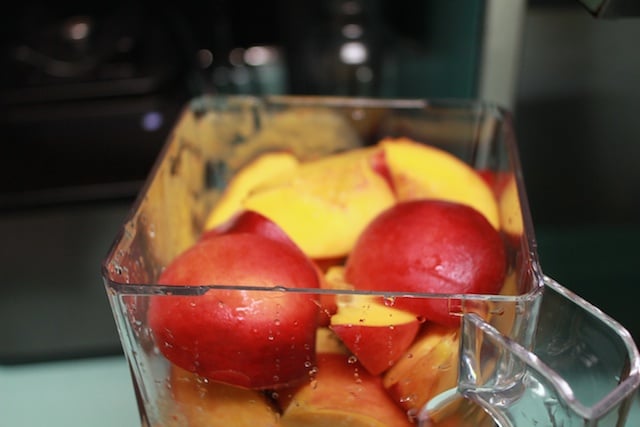 APPLE & NECTARINE PUREE with GRATER, NO BLENDER