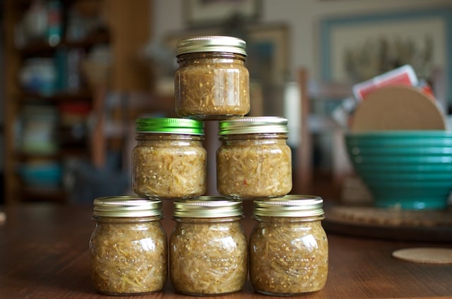 Csa Cooking Zucchini Fennel And Green Pepper Relish Food In Jars