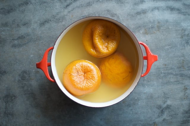 straining fruit that is softened by cooking, through a muslin bag