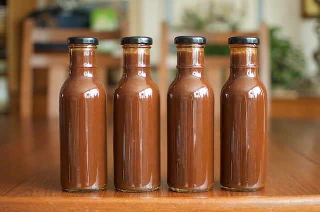 14-Pack Glass Hot Sauce Bottles with Caps, Glass Sauce Bottles