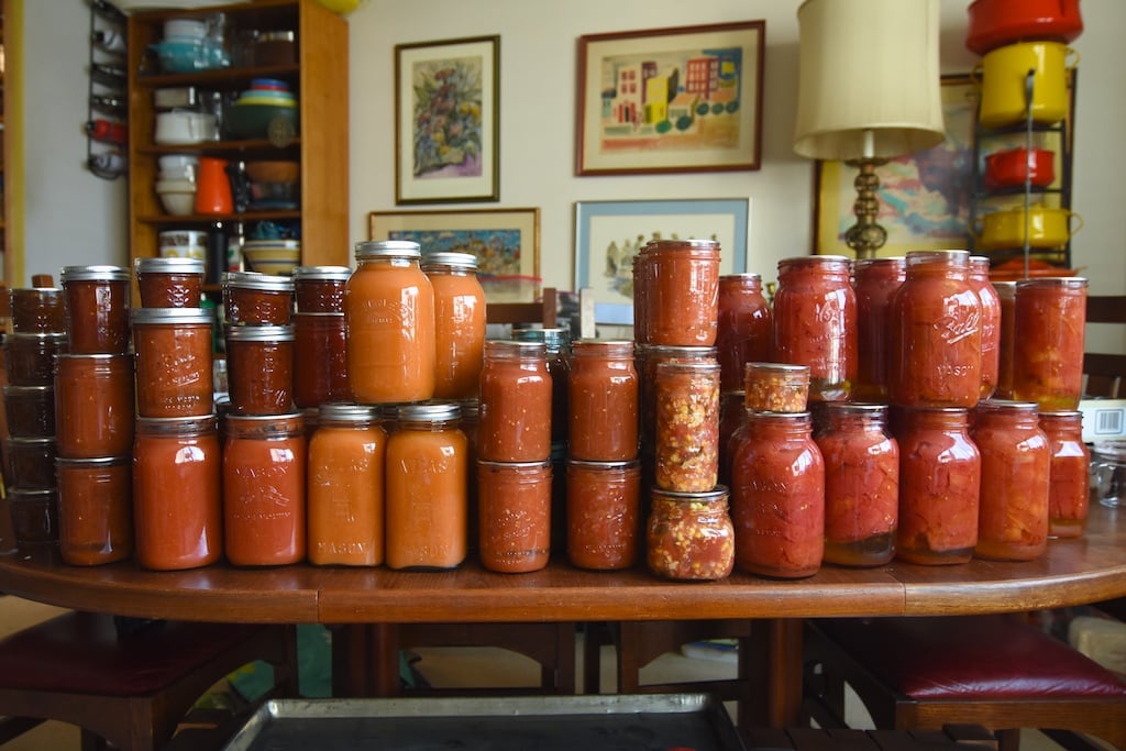 canned tomatoes in a variety of manners