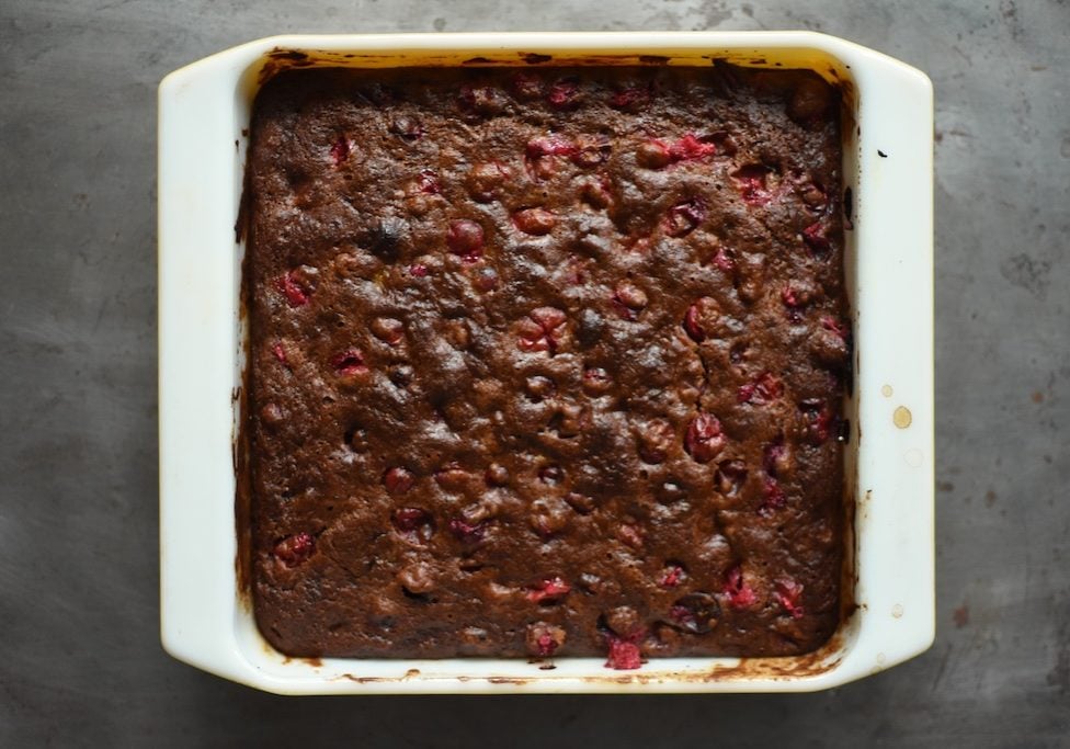 banana cranberry cake
